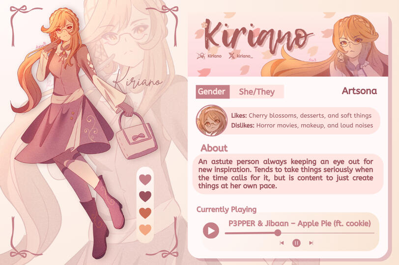 Kiriano's Reference Sheet